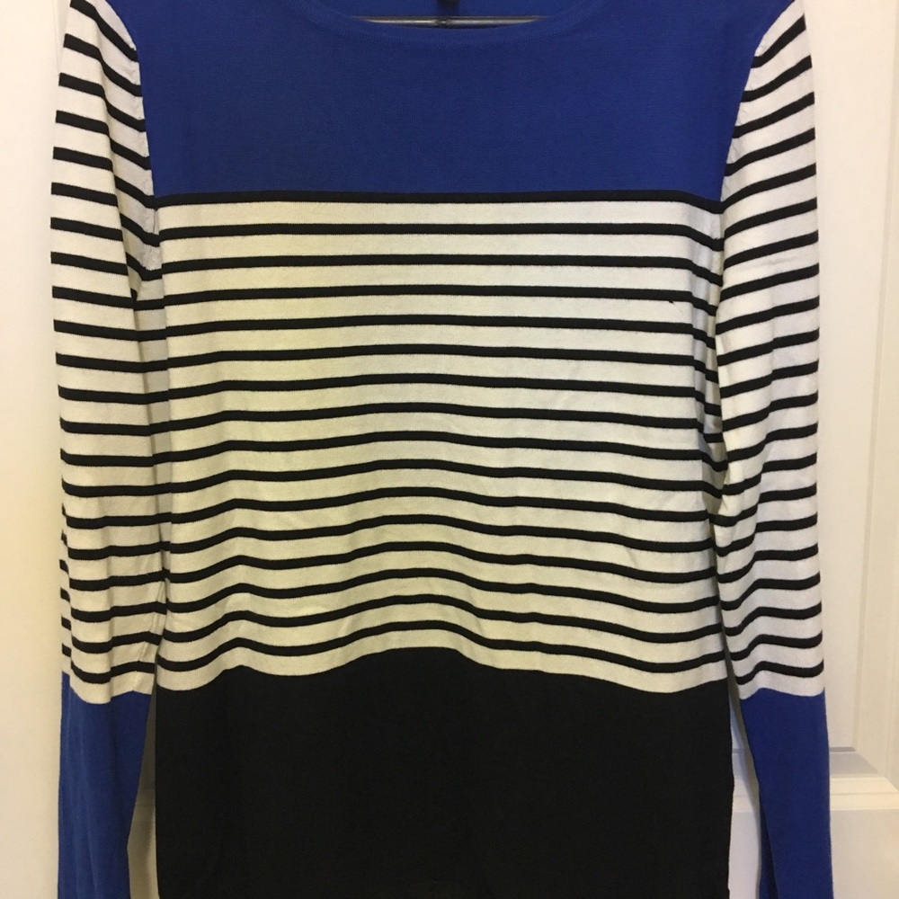 Cable and Guage knit sweater